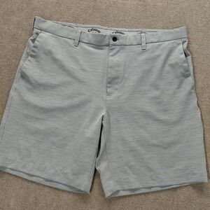 CALLAWAY Mens 40 Gray Shorts Golf Performance Opti-Dri 8" Inseam Stretch